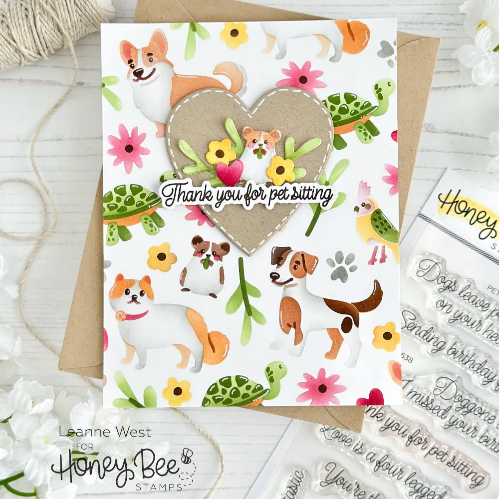 Honey Bee - Pet Friends Layering Stencil & Die Bundle