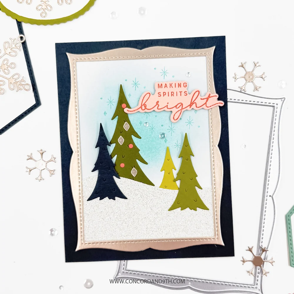 Concord & 9th - North Pole Greetings Stamp & Die Bundle