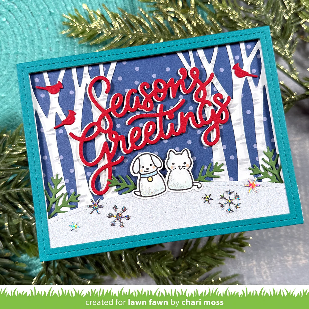 Lawn Fawn - Giant Season's Greetings Die