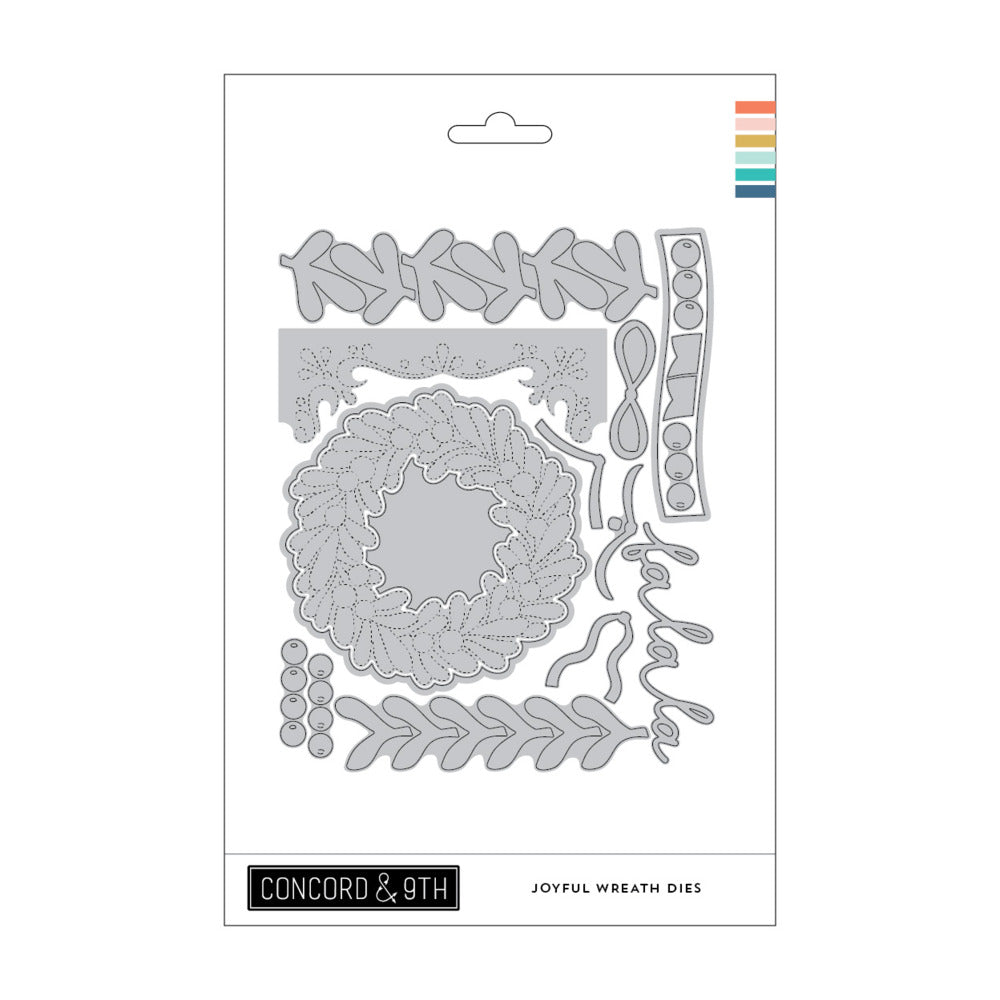 Concord & 9th - Joyful Wreath Stamp & Die Bundle