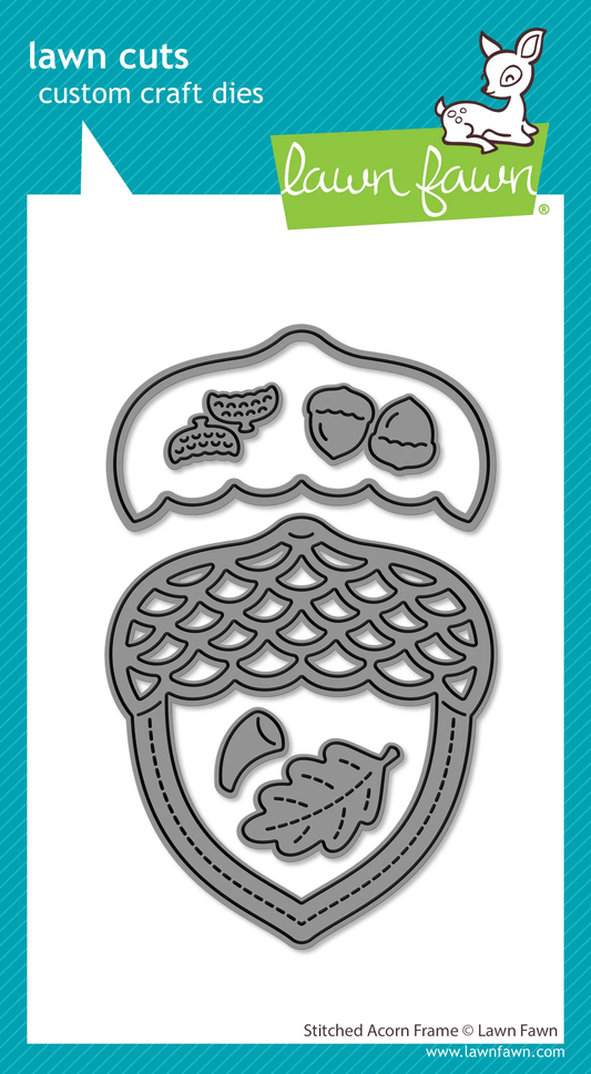 Lawn Fawn - Stitched Acorn Frame Die Set