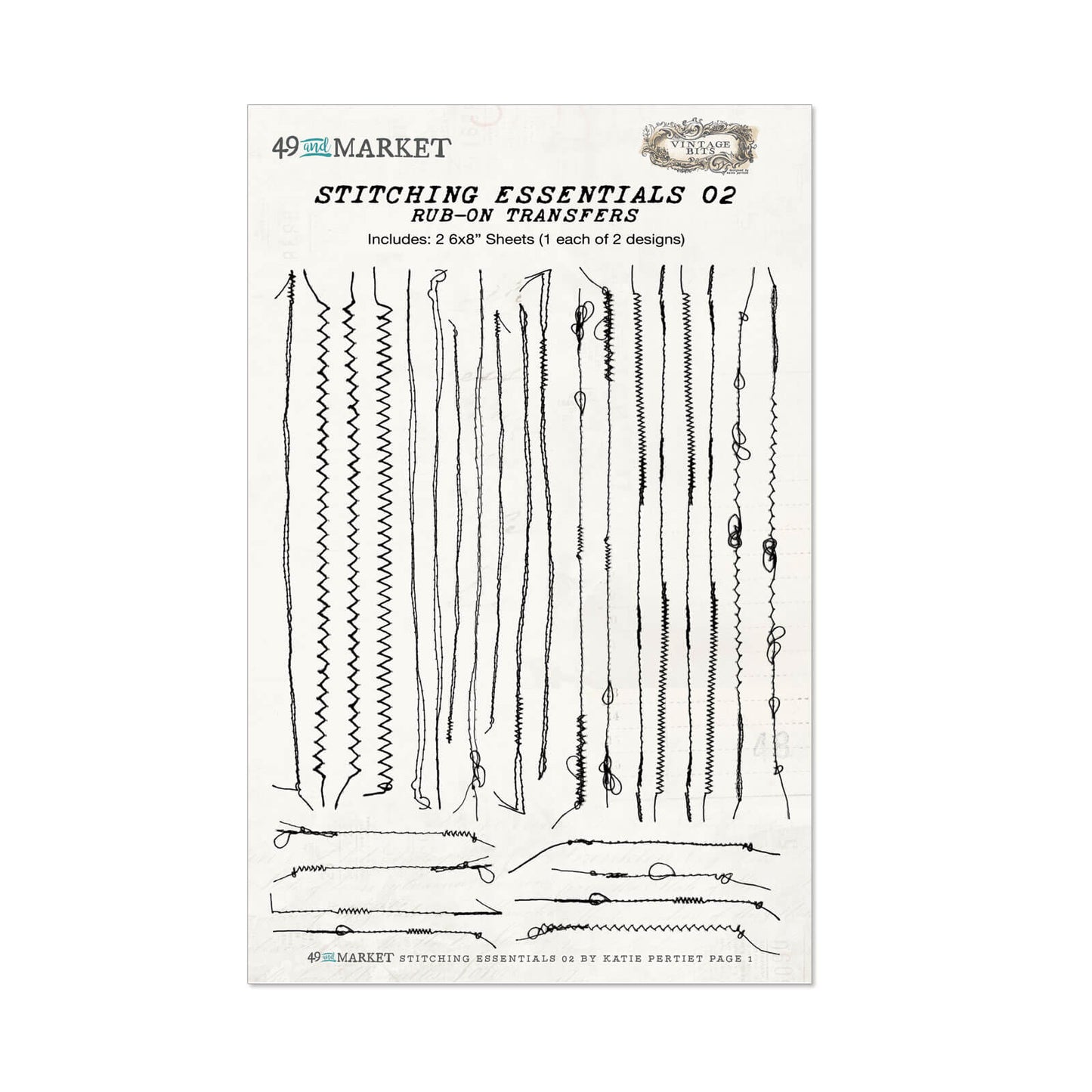 49 and Market - Stitching Essentials 2 Rub-ons