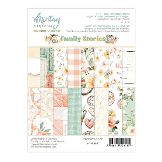 Mintay - Family Stories - 6x8 Add-On Paper Pad