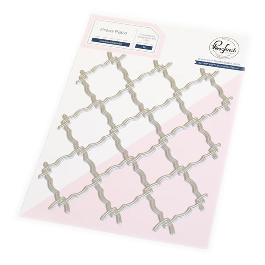 Pinkfresh - Interlaced Quatrefoil Press Plate & Die Bundle