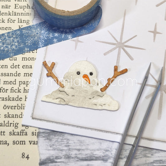 Gummiapan - Melted Snowman Die
