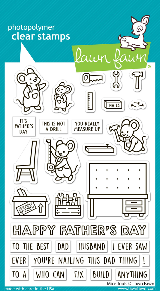 Lawn Fawn - Mice Tools Stamp, Die & Stencil Bundle