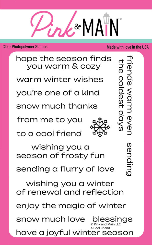 Pink & Main - A Cool Friend Stamp Set