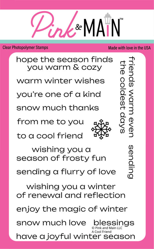 Pink & Main - A Cool Friend Stamp Set