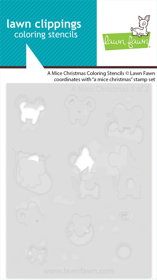 Lawn Fawn - A Mice Christmas Stencil Set