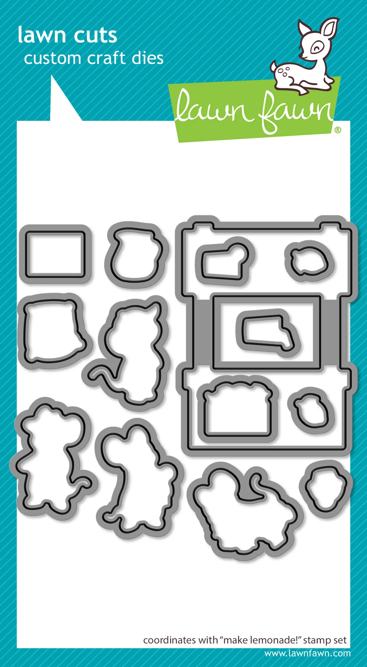 Lawn Fawn - Make Lemonade! Stamp, Stencil & Die Bundle