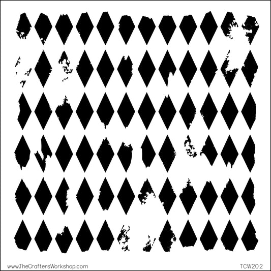 TCW - Stencil - Mini Harlequin