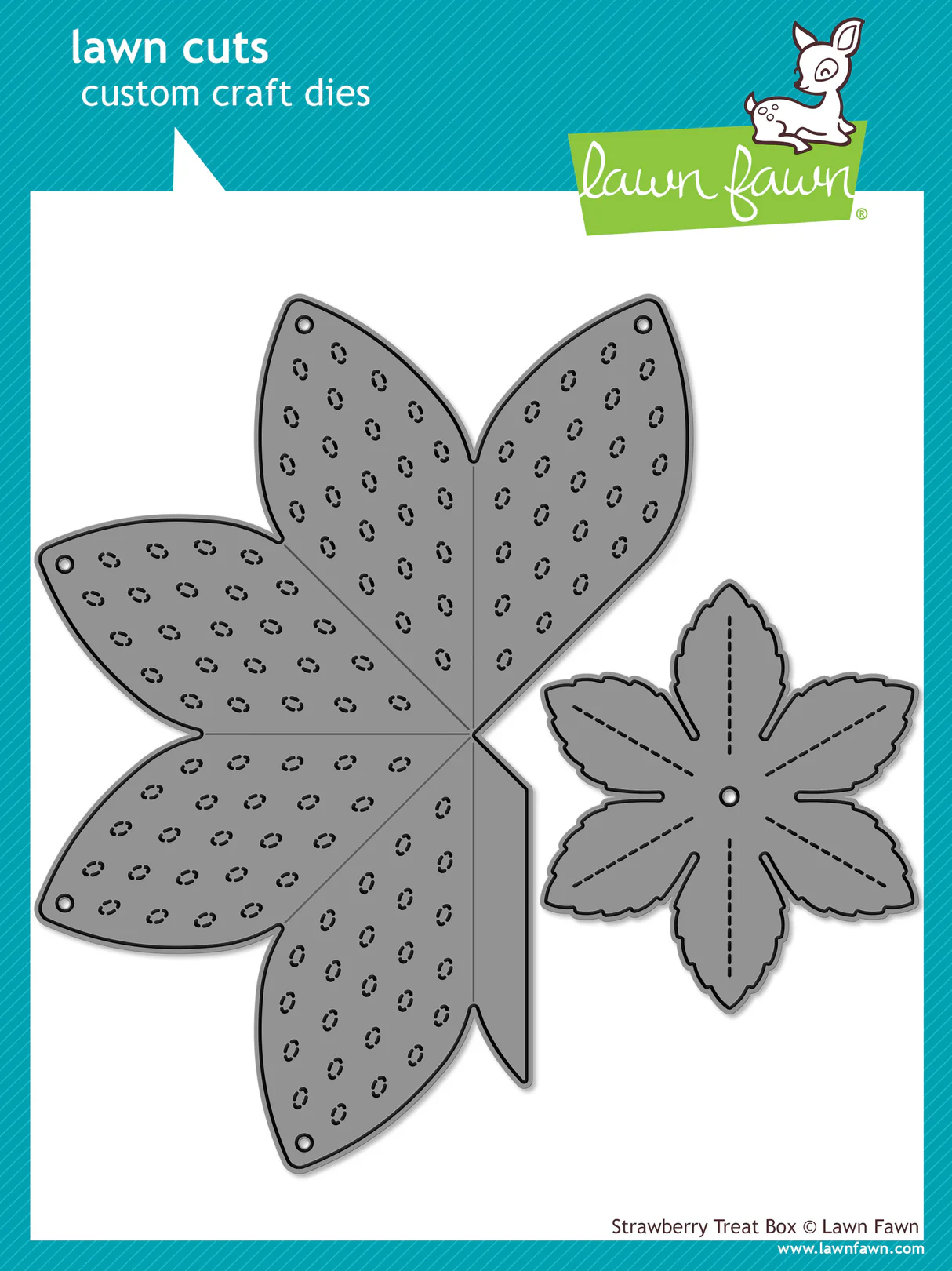 Lawn Fawn - Strawberry Treat Box Die Set