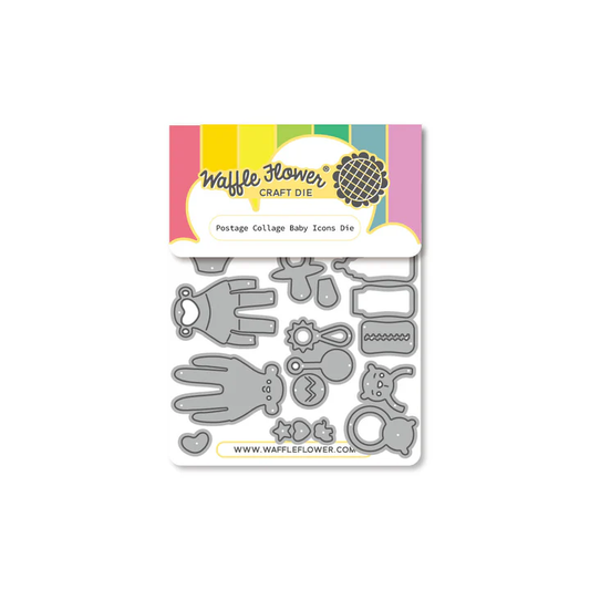 Waffle Flower - Postage Collage - Baby Icons Die Set