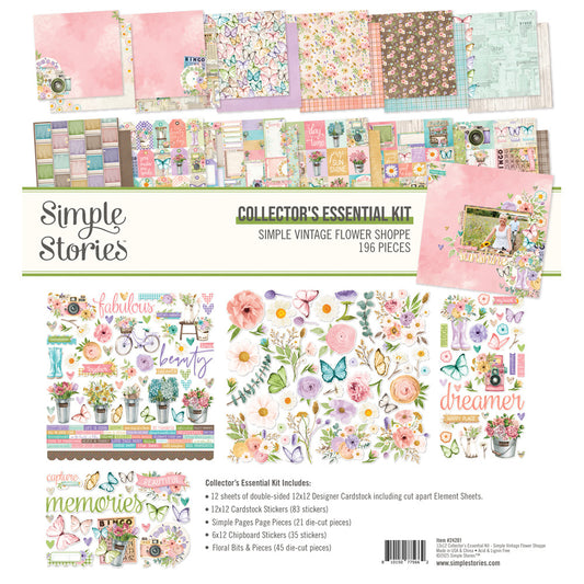 Simple Stories - Simple Vintage Flower Shoppe - Collector's Essential Kit