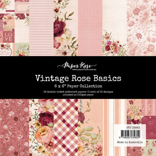 Paper Rose - Vintage Rose - 6x6 Basics