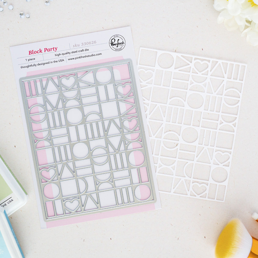 Pinkfresh - Block Party Stencil & Die Bundle