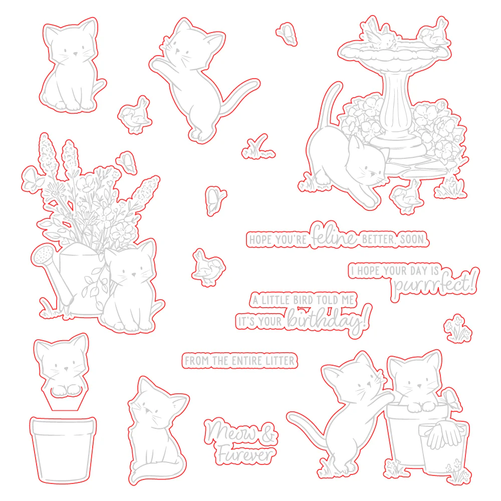 Honey Bee - Meow & Furever Stamp & Die Bundle