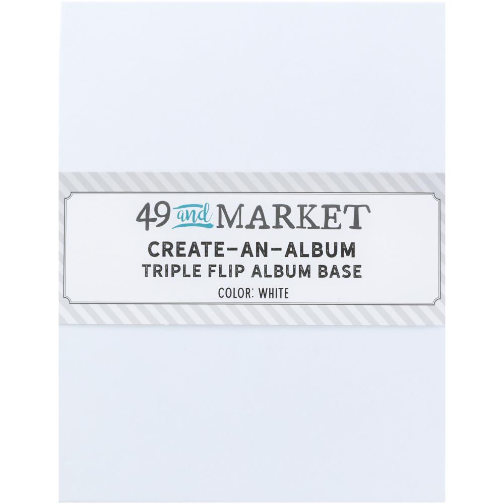 49 and Market - Create-An-Album - Triple Flip Album Base: White