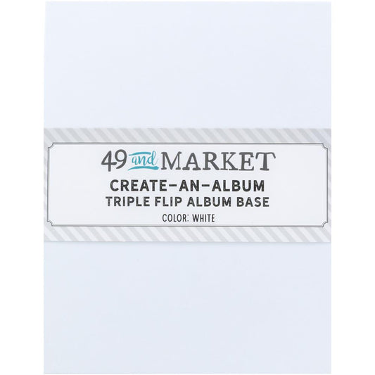 49 and Market - Create-An-Album - Triple Flip Album Base: White