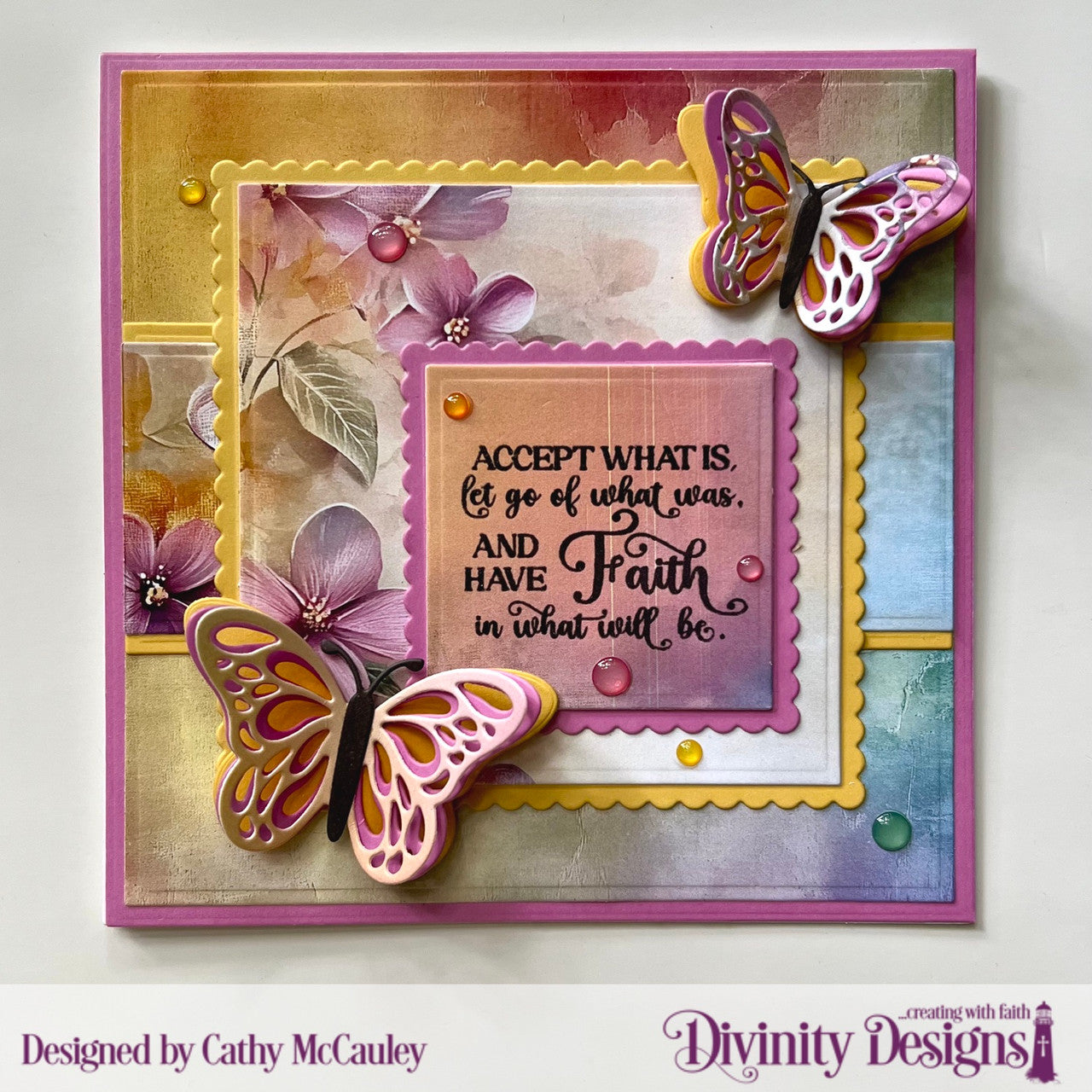 Divinity Designs - Floral Grunge Paper Pad