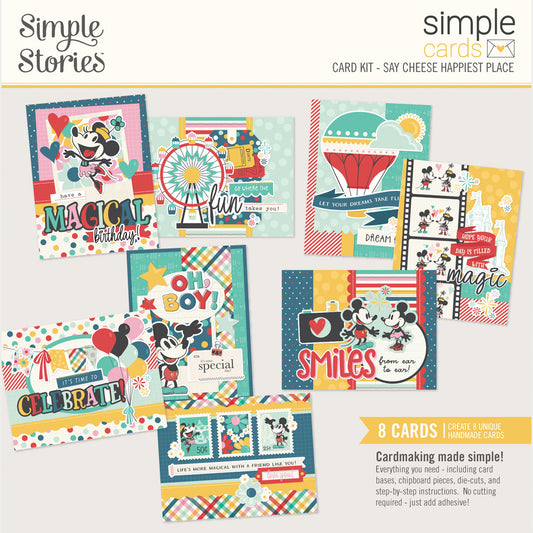 Simple Stories - Say Cheese Happiest Place - Card Kit