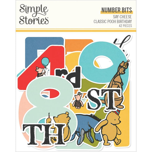 Simple Stories - Say Cheese Classic Pooh Birthday - Number Bits & Pieces