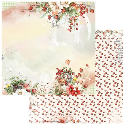 49 and Market - Nature's Haven - Cardstock: Strawberry Tea