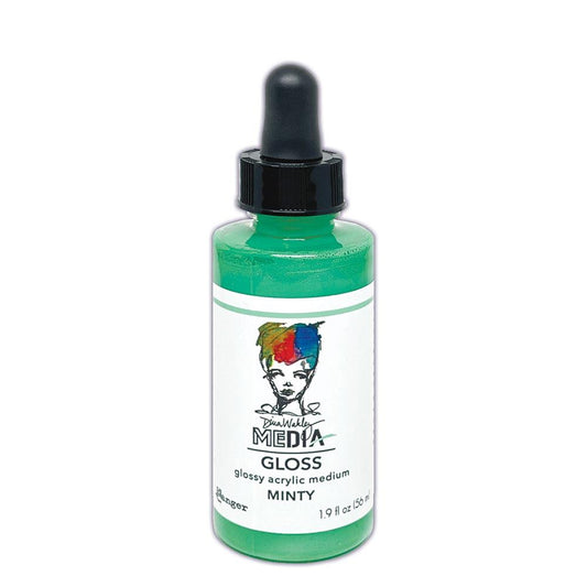 Dina Wakley - Glossy Acrylic Medium - Minty