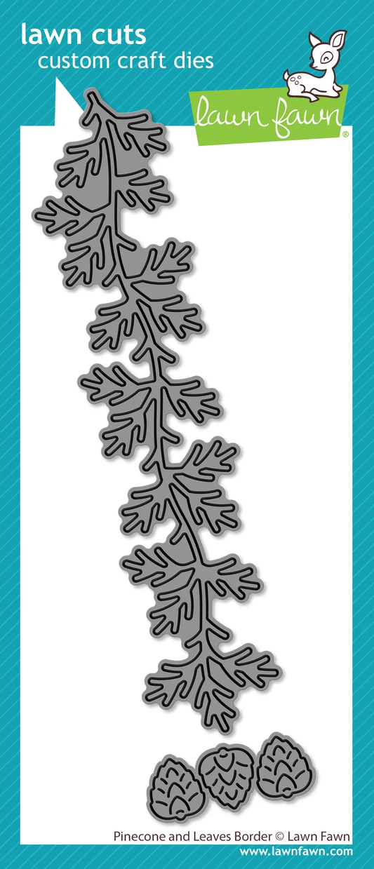 Lawn Fawn - Pinecone and Leaves Die Set