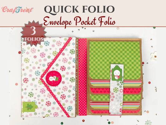 CrafTreat - Blank Quick Folio - Envelope Pocket 3 in 1