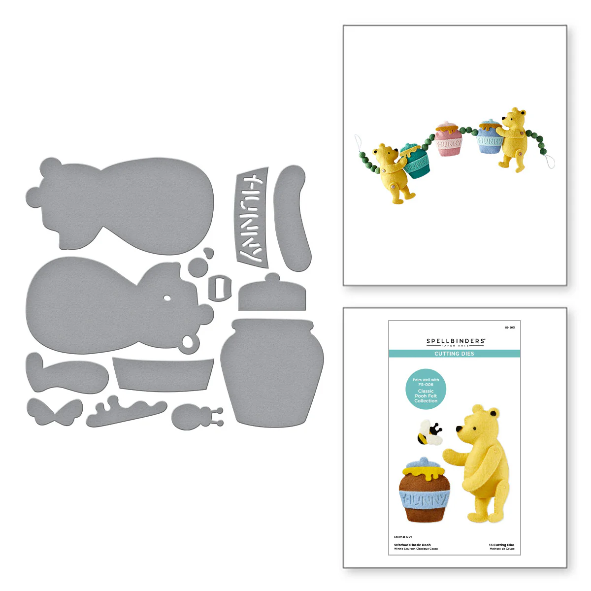 Spellbinders - Stitched Classic Pooh Die Set