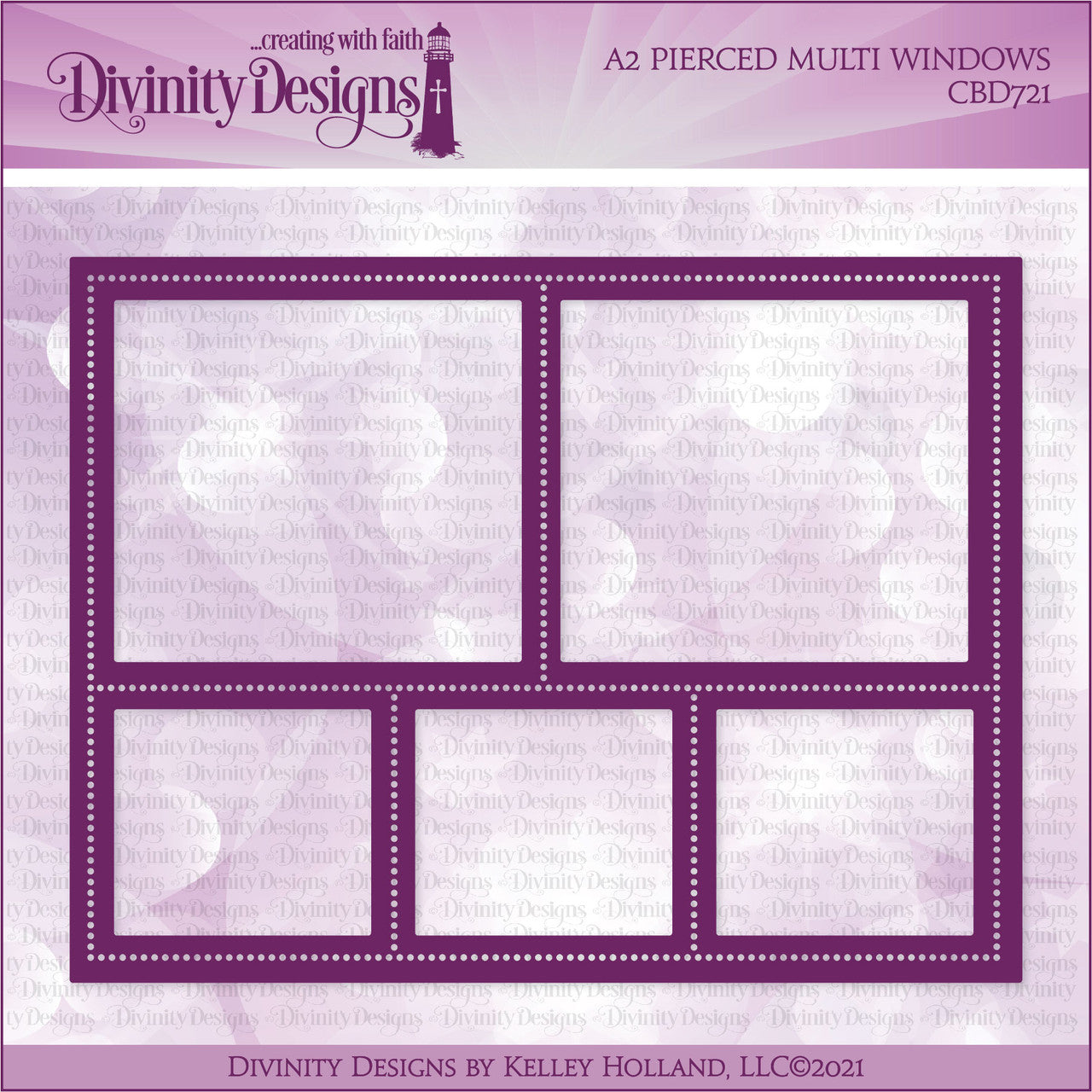 Divinity Designs - A2 Pierced Multi Windows Die