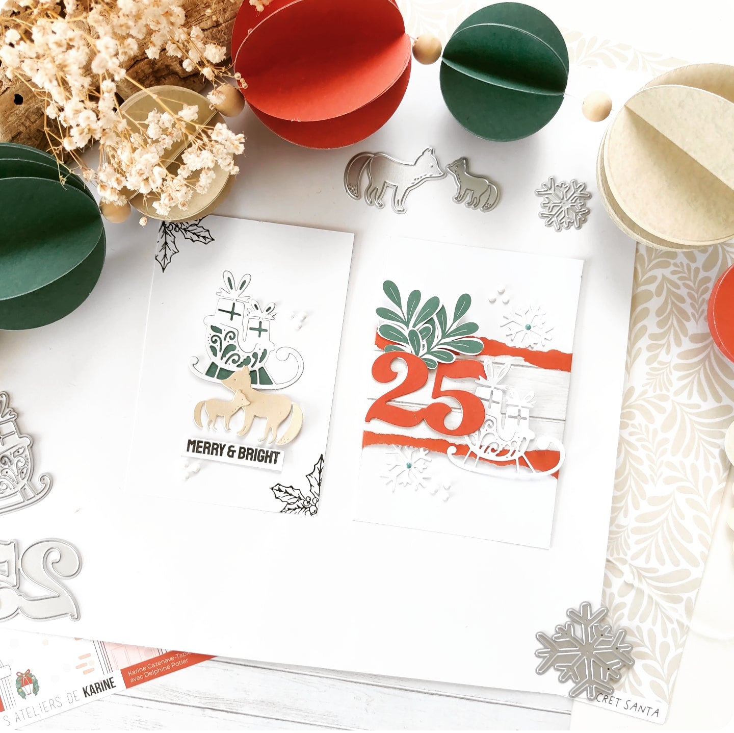 Les Ateliers de Karine - Carnet Enchante - Chiffres Calendrier de l'Advent Die Set