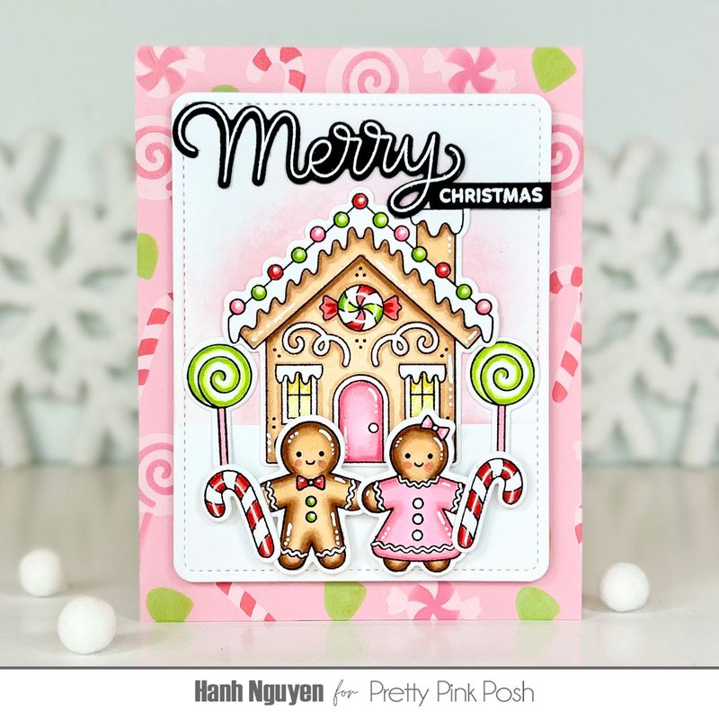 Pretty Pink Posh - Christmas Gingerbread Stamp Set & Die Bundle