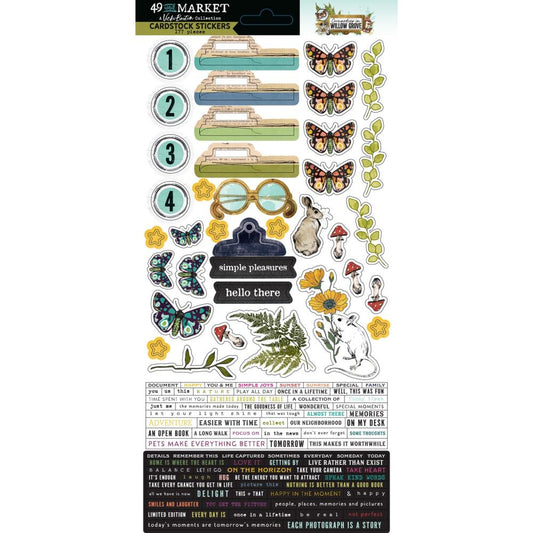 49 and Market - Curiosities In Willow Grove - Cardstock Stickers by Vicki Boutin