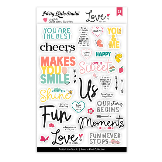 Pretty Little Studio - Love Is Kind - Hug Me Word Stickers