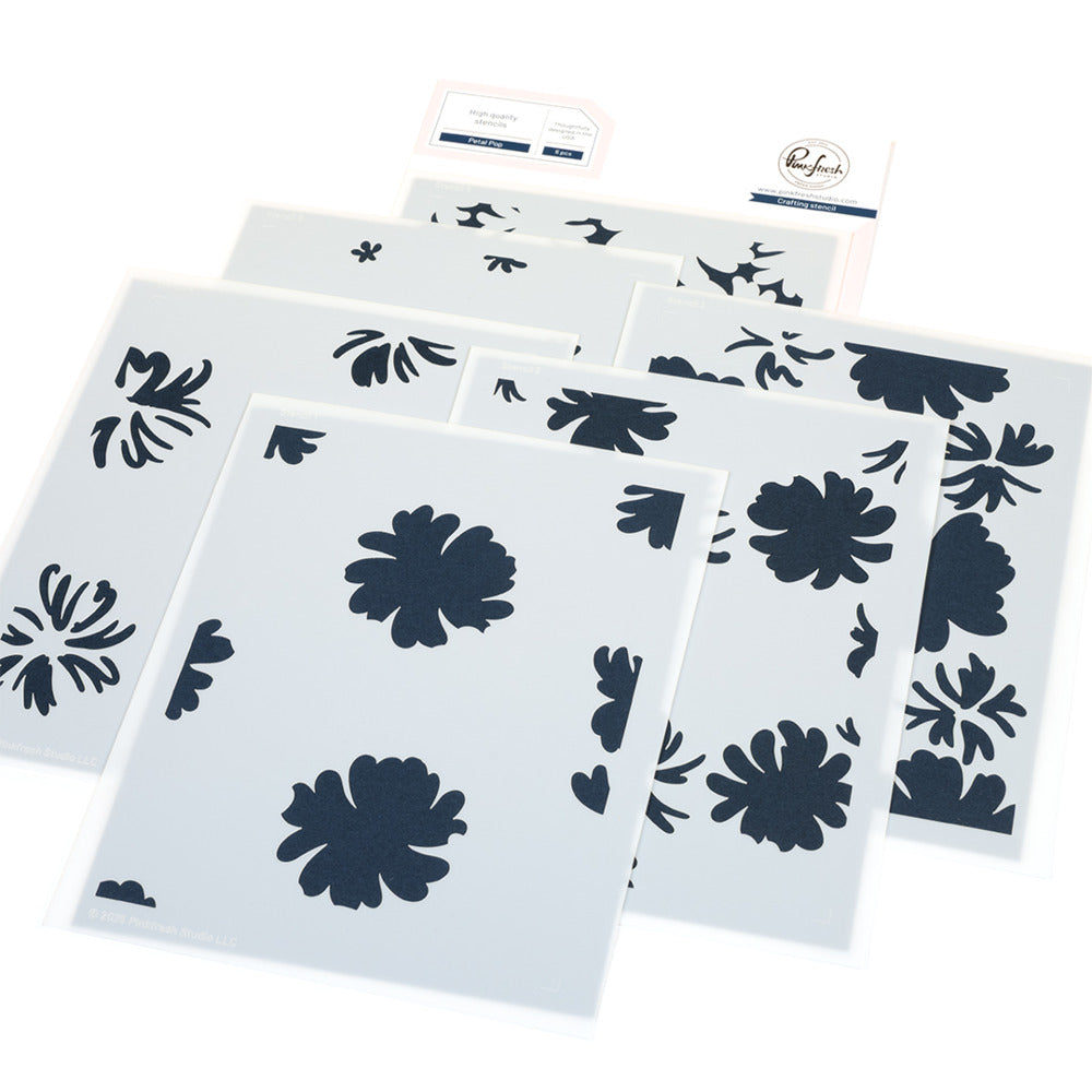 Pinkfresh - Petal Pop Stencil Set