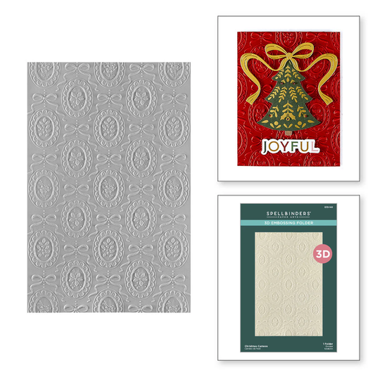 Spellbinders - 3D Embossing Folder - Christmas Cameos