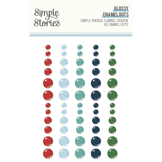 Simple Stories - Simple Vintage Flannel Season - Enamel Dots