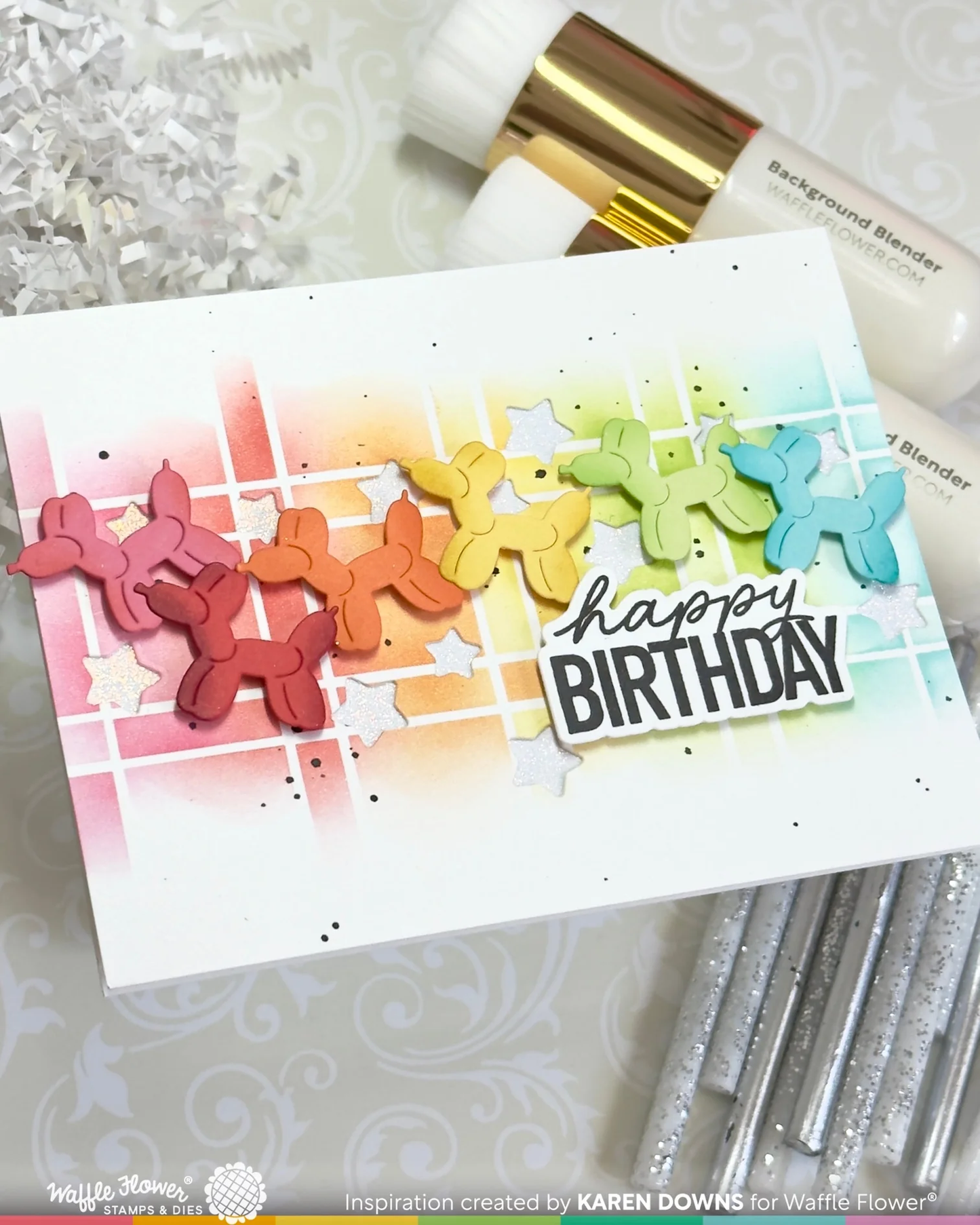 Waffle Flower - Picnic Plaid Stencil