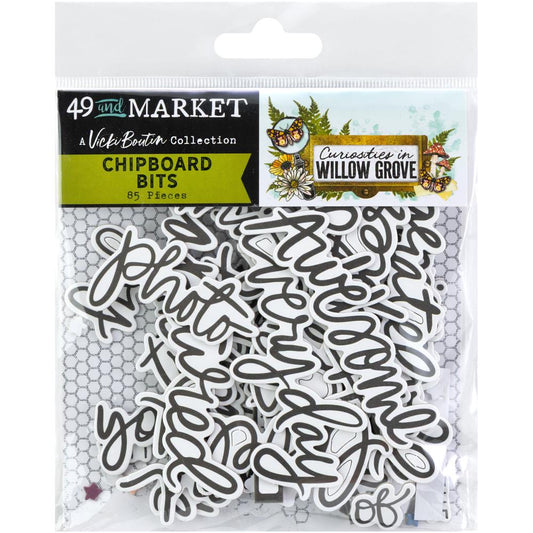 49 and Market - Curiosities In Willow Grove - Chipboard Bits by Vicki Boutin