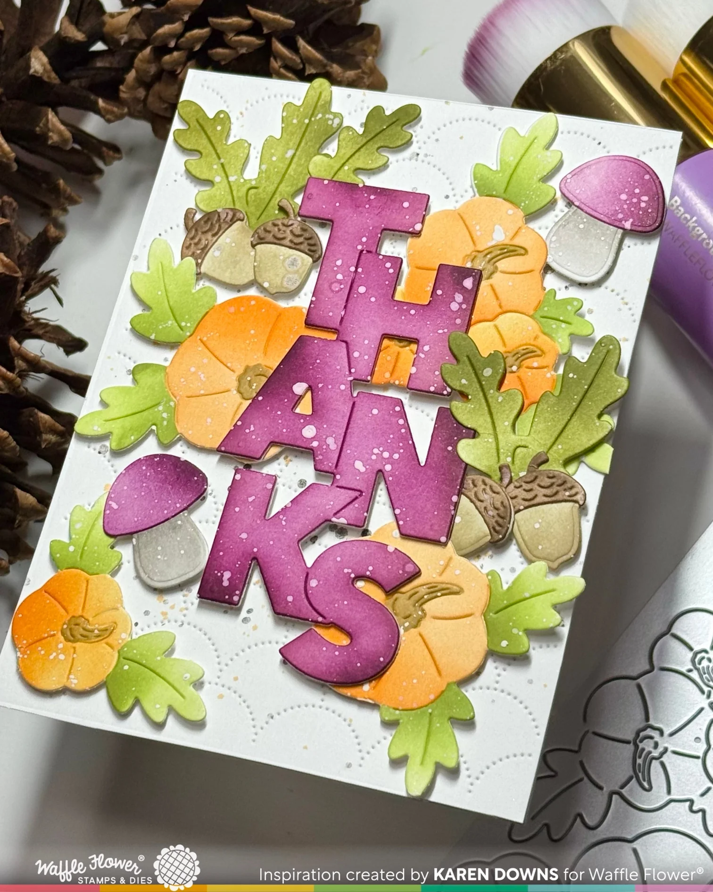 Waffle Flower - Pumpkin Time Texture Die & Stencil Bundle