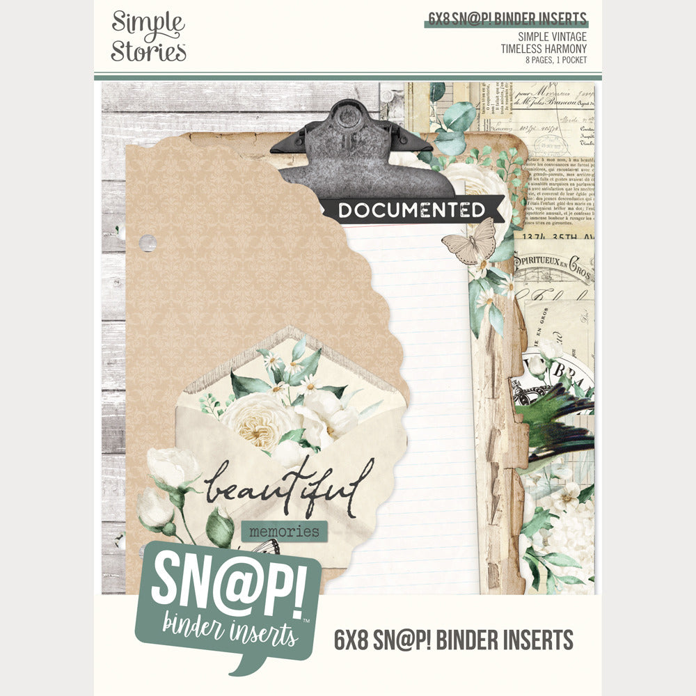 Simple Stories - Simple Vintage Timeless Harmony - 6x8 Snap Binder Inserts