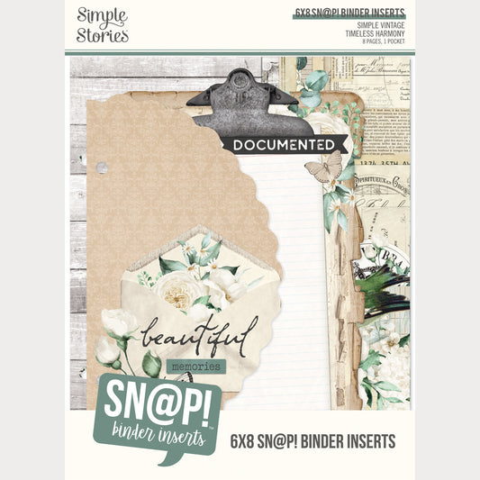 Simple Stories - Simple Vintage Timeless Harmony - 6x8 Snap Binder Inserts