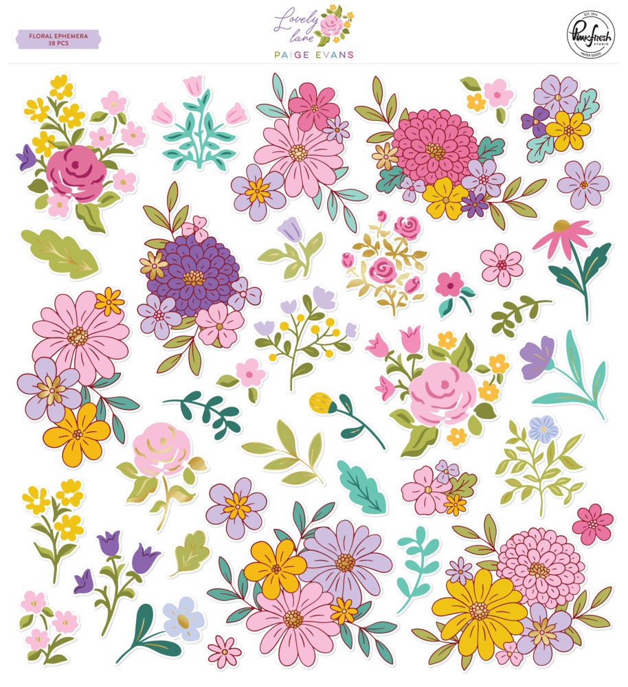 Pinkfresh - Lovely Lane - Floral Ephemera