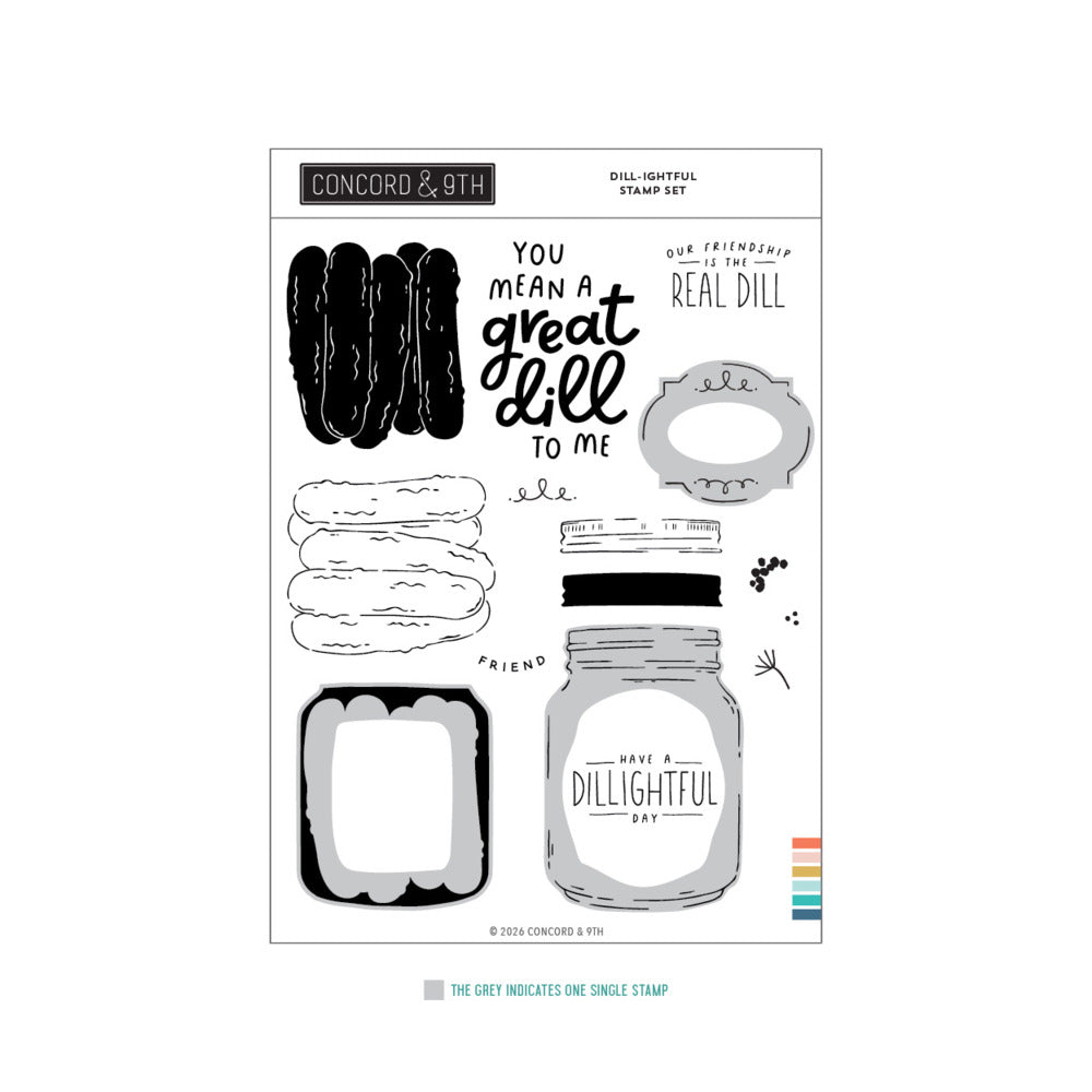 Concord & 9th - Dill-ightful Stamp & Die Bundle