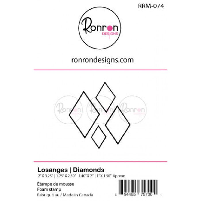 RonRon Designs - Foam Stamp - Diamonds