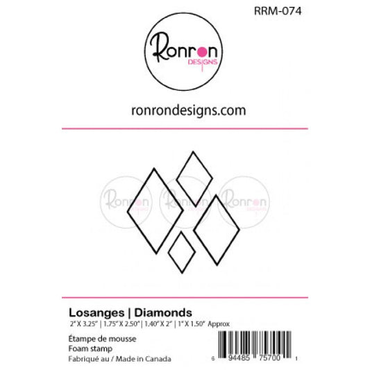 RonRon Designs - Foam Stamp - Diamonds