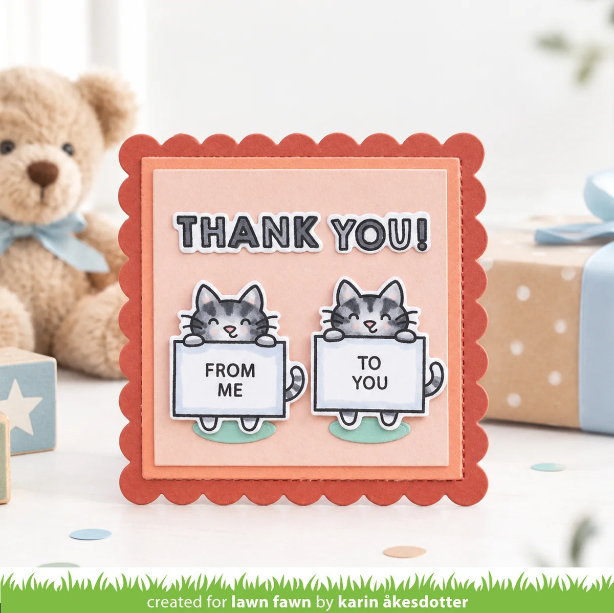 Lawn Fawn - Kids Cardmaking Kit: Critter Thank Yous