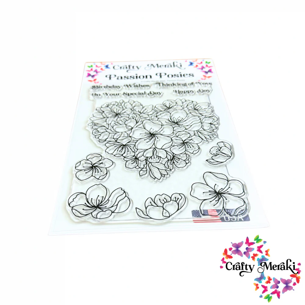 Crafty Meraki - Passion Posies Stamp & Die Bundle
